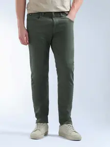 Flying Machine Slash Slim Tapered Fit Mid Rise Jeans