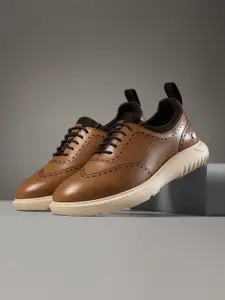 Kenneth Cole Men Premium Comfort Leather Perforated Smart Casual Brogues