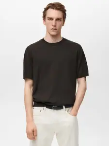 MANGO MAN Pure Cotton Knitted T-shirt