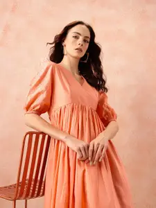 all about you Empire Midi Ethnic Dress