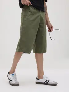 The Roadster Life Co. Men Pure Cotton Loose Fit Bermuda Shorts