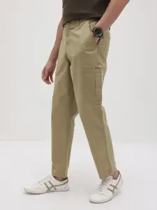 The Roadster Life Co. Men Relaxed Fit Low Rise Cargos