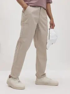 The Roadster Life Co. Men Pure Cotton Relaxed Cargos