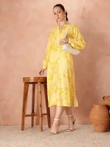 all about you Floral Print Empire Dress