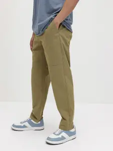 The Roadster Life Co. Men Pure Cotton Relaxed Fit Trousers