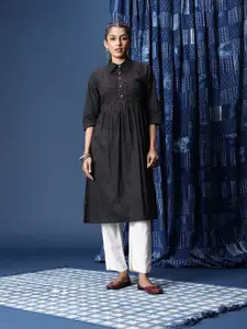 Taavi Woven Legacy Dobby A-Line Pure Cotton Kurta