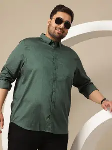 Sztori Men Plus Size Premium Floral Printed Pure Cotton Formal Shirt