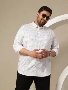 Sztori Men Plus Size Premium Printed Pure Cotton Casual Shirt