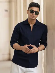 Powerlook Men Regular Fit Spread Collar Checked Cotton Casual Shirt