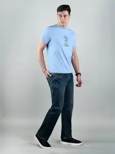 LOUIS STITCH Men Graphic Printed Round Neck Cotton T-shirt