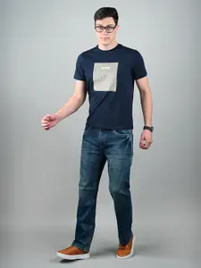 LOUIS STITCH Men Graphic Printed Round Neck Cotton T-shirt