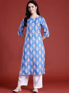 Anouk Animal Graphic Printed Straight Kurta