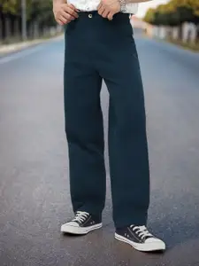 Urbano Fashion Men Loose Fit Wrinkle Free Chinos Trousers