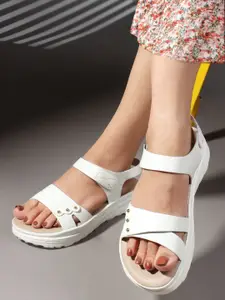 ELLE Women Open Toe Platform-Heeled Sandals