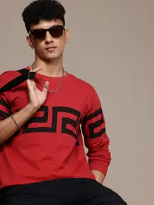 Moda Rapido Men Geometric Printed T-shirt