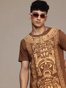Moda Rapido Men Tribal Graphic Printed T-shirt