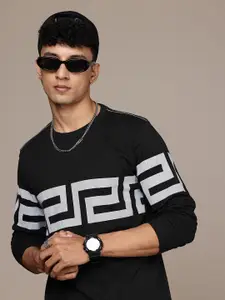 Moda Rapido Men Geometric Printed T-shirt