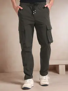 NEVER NEUD Men Relaxed Loose Fit Cargos Trousers
