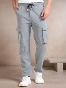 NEVER NEUD Men Relaxed Loose Fit Cargos Trouser