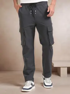 NEVER NEUD Men Relaxed Loose Fit Cargo Trousers