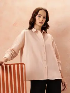 all about you Oversized Cotton Casual Shirt