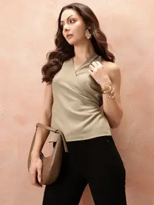 all about you Cotton Wrap Top