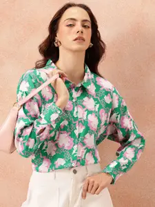 all about you Women Floral Printed Casual Shirt