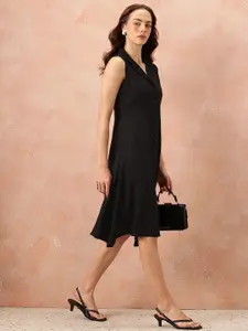 all about you Notched Lapel Collar Button-Down Blazer Dress