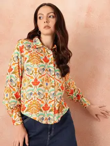 all about you Floral Printed Relaxed Casual Shirt