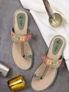 Ladies Hub Women Embellished One Toe Flats