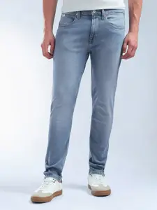Flying Machine Slash Slim Tapered Fit Light Washed Jeans
