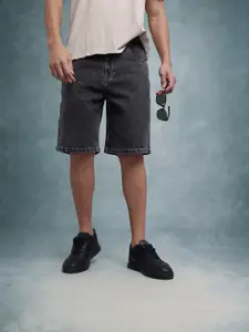 The Roadster Life Co. Men Relaxed Fit Pure Cotton Denim Shorts