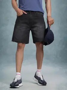 The Roadster Life Co. Men Washed Denim Shorts