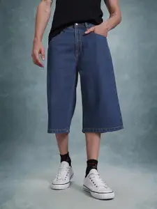 The Roadster Life Co. Men Mid-Rise Pure Cotton Relaxed Fit Jorts