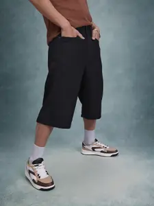 The Roadster Life Co. Men Mid-Rise Pure Cotton Relaxed Fit Jorts