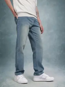 The Roadster Life Co. Men Relaxed Fit Mid-Rise Heavy Fade Jeans