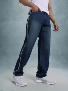 The Roadster Life Co. Men Frayed Straight Fit Jeans