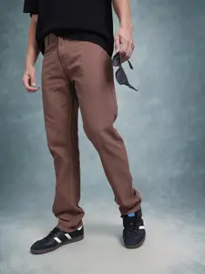 The Roadster Life Co. Men Regular Fit Pure Cotton Mid-Rise Jeans