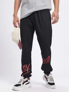 Disney by Glitchez Men Mickey Mouse Print Relaxed Joggers