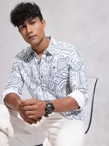 WROGN Pure Cotton Printed Casual Shirt