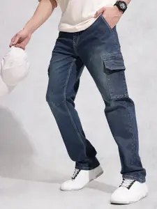 WROGN Men Anti Cargo Fit Light Fade Stretchable Jeans