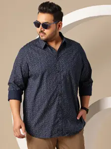 Sztori Plus Size Printed Pure Cotton Casual Shirt