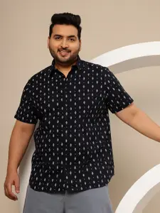 Sztori Plus Size Printed Casual Shirt