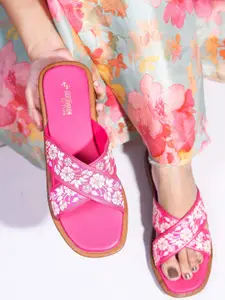 TRYME Ethnic Platform Sandals