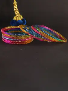 LAVAZZA Set Of 12 Crystal Studded Bangles