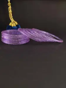 LAVAZZA Set Of 12 Crystal Stone-Studded Bangles