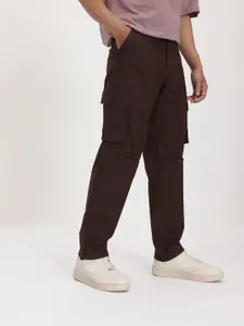 The Roadster Lifestyle Co. Men Loose Fit Cargos Trousers