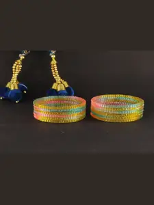 LAVAZZA Set Of 12 Crystal Studded Bangles