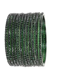 LAVAZZA Set Of 12 Crystals Stone-Studded Bangles