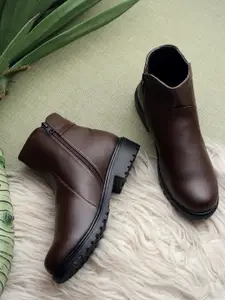 TRASE Women Casual Block-Heeled  Boots